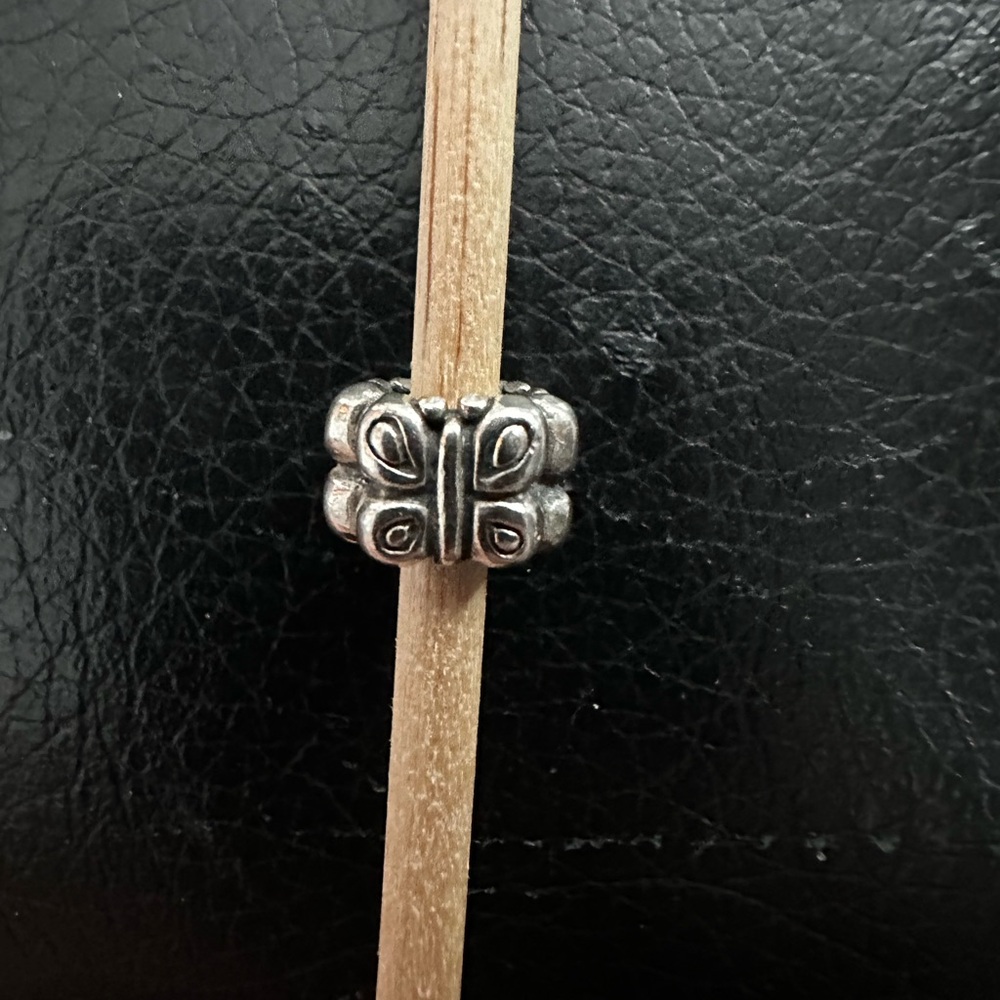 Pandora Authentic Silver Butterfly 3 Sided Charm
